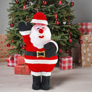 Pupazzo Babbo Natale H77 cm con Luci Led e Movimento Rosso