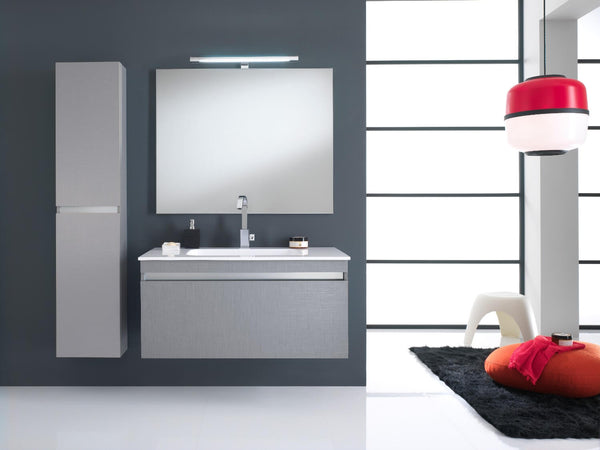 sconto Mobile Bagno Sospeso 140cm TFT Bali Piombo Bianco