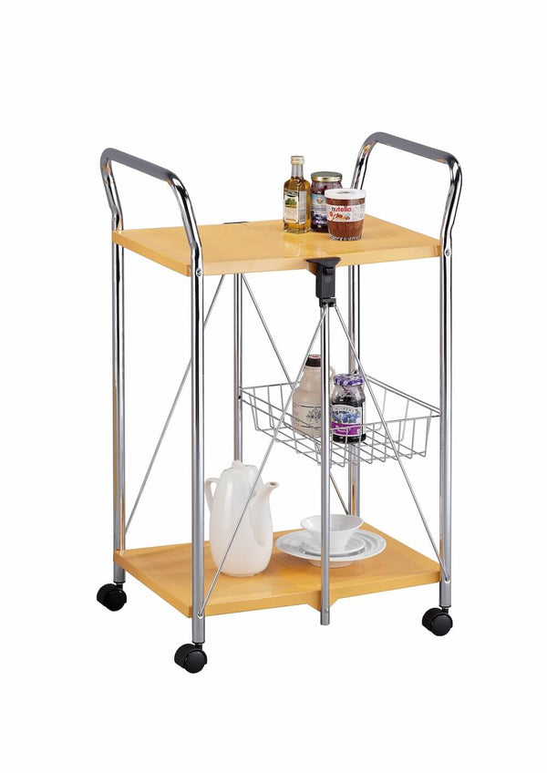 Carrello da Cucina Pieghevole Arancio in Acciaio Tosini TA0190 sconto