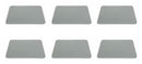 Set 6 Tovagliette 45x30x0,2 cm in Pvc Villa d'Este Home Tivoli Texas Grigi