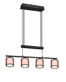 Lampada a Sospensione da Interno Attacco E14 in Metallo Nero Opaco