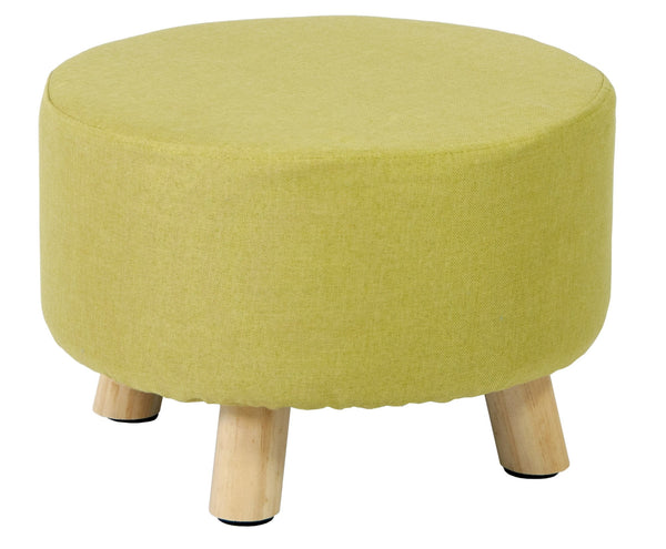 Pouf in Tessuto e Legno Massello 41x28H cm Fumer Grace Verde prezzo