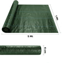 Telo Rotolo Pacciamatura da Giardino in Plastica 1x5m per Orto Verde