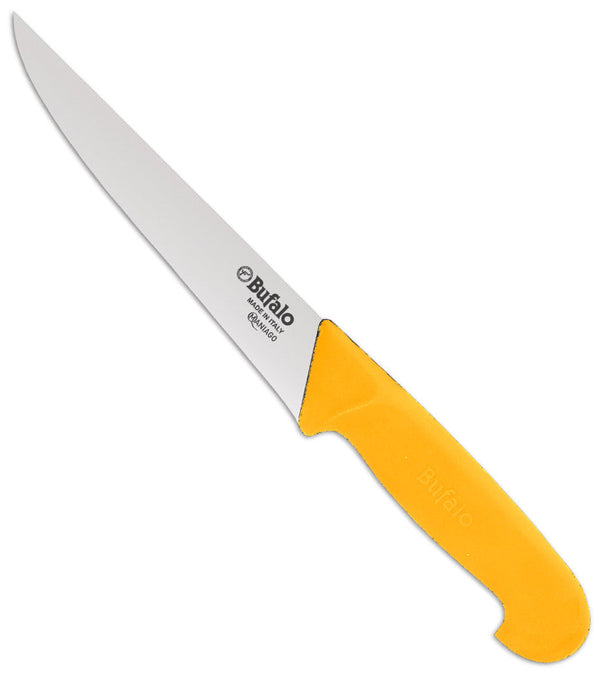 sconto Coltello per Scannare Lama 18 cm Bufalo Scanno Costa Dritta S95/18 Manico Giallo