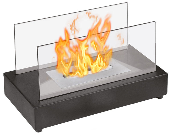 Caminetto A Bioetanolo Da Tavolo ANNTIM - Per Interni Ed Esterni Con Vetro Temperato E Pietre Decorativo - Foto 11