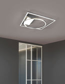 Plafoniera da Interno a Led in Metallo Nickel Opaco