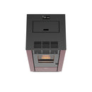 Stufa a Pellet ad Aria Ventilata 8,87kW Stella 90 Bordeaux e Rosso