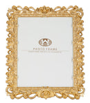 Cornice Rich 26,8x2x32,5 cm in Poliresina e Vetro Oro