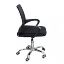 Poltrona da Ufficio Pollie Nera 52x56,5x85/95 h cm in Poliuretano Nero