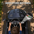 Auto Elettrica per Bambini Licenza Mercedes-Benz 12 V 103x63x44 cm con Telecomando e Sospensioni su 4 Ruote in PP Nero      