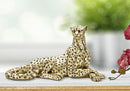 Statua Leopardo Points Sdraiato 27,3x10,3x13,9 cm in Poliresina