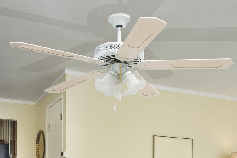 Ventilatore da Soffitto con 5 Pale e Lampada Ø130cm 3 Velocità  Kooper Windy