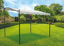Pergola Gazebo da Giardino in Metallo 3x2,5m Soriani Ecrù