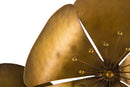 Pannello Flower Oroy 94x6x50 cm in Ferro Oro