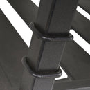 Sedia a Dondolo con Braccioli 68,5x87x113 cm in Acciaio Nero