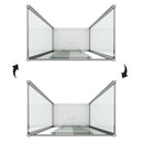 Box Doccia 3 Lati 1 Anta Scorrevole In Cristallo Opaco 6mm H198 Fosterberg Viborg Trio Varie Misure