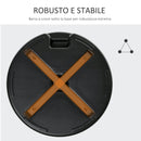 Base per Ombrellone da Giardino Ø55 cm 30 Kg in Plastica Nero