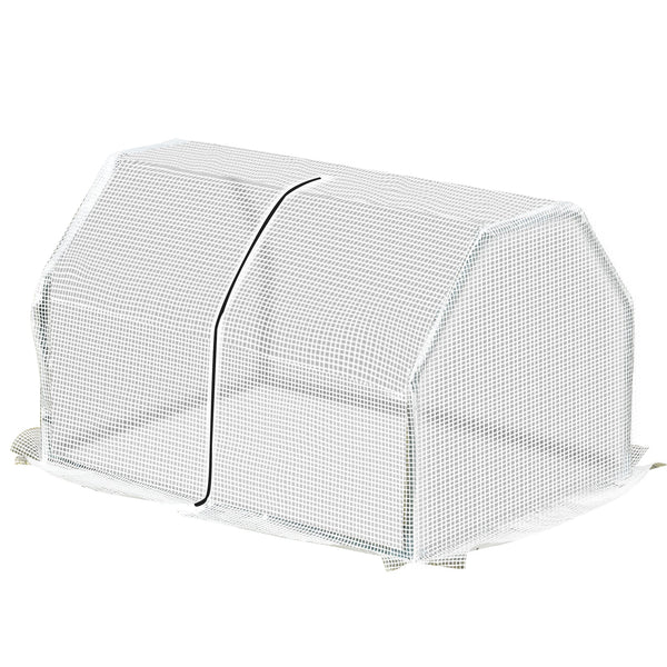 prezzo Mini Serra da Giardino e Balcone 99x71x60 cm in Plastica PE e Acciaio con Chiusura a Zip
