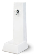 Fontana da Giardino Senza Rubinetto in Cemento Granulato di Marmo Malmo Bianco