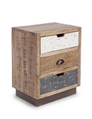 Comodino 3 Cassetti Tudor in Legno