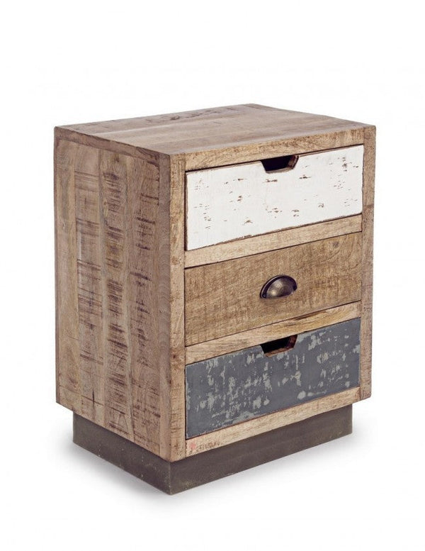 Comodino 3 Cassetti Tudor in Legno acquista