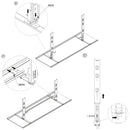 Specchio Estraibile per Armadio 34x100 cm Emuca Moka