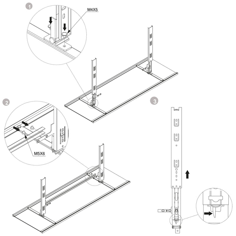 Specchio Estraibile per Armadio 34x100 cm Emuca Moka
