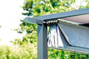 Pergola da Giardino in Alluminio 3X3m Vorghini Chains Antracite e Grigia