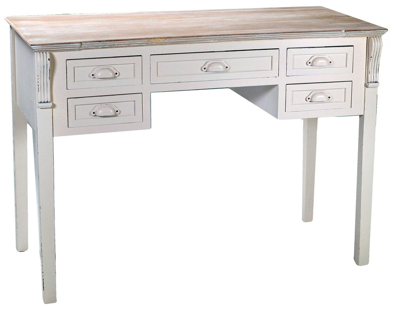 Scrivania in Legno MDF 5 Cassetti Provenza