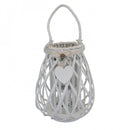 Lanterna Suzanne   in Vimini Bianco