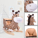 Giraffa a Dondolo Cavalcabile Peluche Giocattolo Bambini con Suono