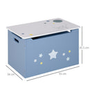 Cassapanca Baule Portagiochi 55x34x35,5 cm IN MDF Blu