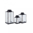 Lanterna Naomi Piccola 14,5x14,5x25 h cm in Acciaio Antracite