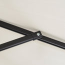 Ombrellone da Giardino Rotondo Ø196x204 cm in Alluminio e Poliestere Crema    