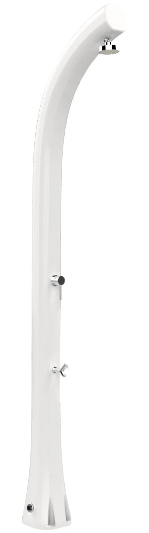 sconto Doccia Solare da Esterno Giardino 30L Miscelatore e Lavapiedi Arkema Jolly Plus Bianco