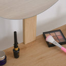 Consolle Trucco 70x39x120 cm con Specchio e Cassetto  Jungle Bianco e Rovere