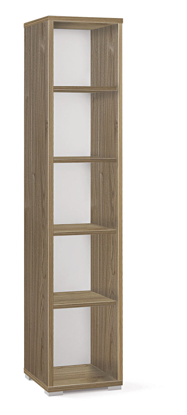 acquista Libreria Modulare 5 Ripiani 39x182x41 cm Noce Stelvio