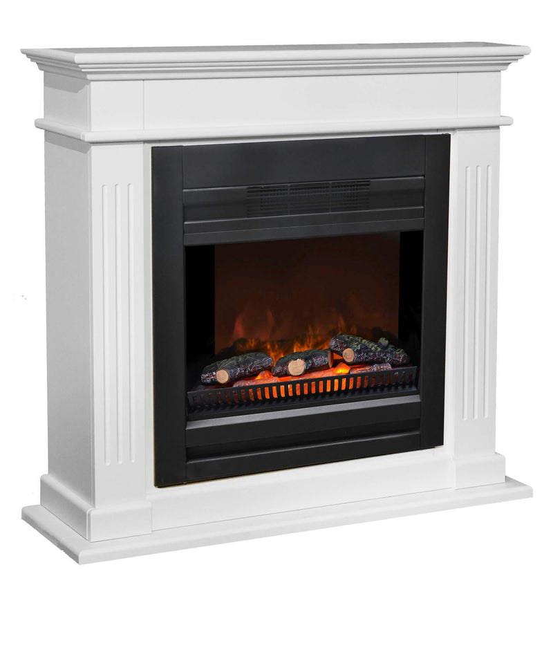 Camino Elettrico da Incasso Effetto Fiamma 1800W Ruby Fires Lucius Nero con Telecomando