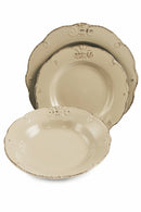 Servizio Piatti 18 Pezzi in Gres Villa d'Este Home Tivoli Duchessa Fango