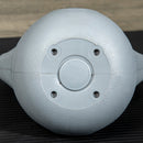 Kettlebell per Allenamento 6 Kg Base Piatta in PU e Sabbia Viola