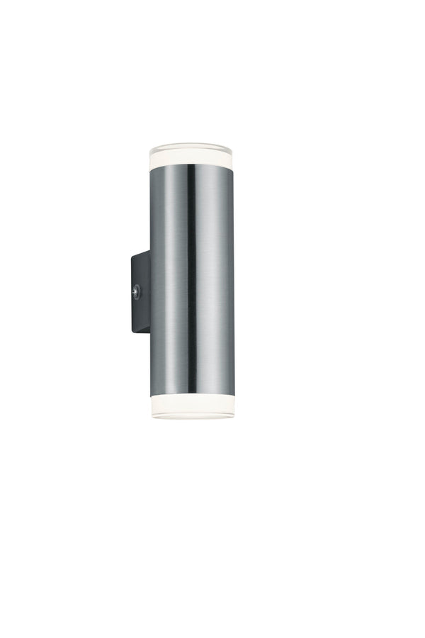 sconto Applique da Esterno a LED in Metallo Nickel Opaco