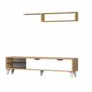 Soggiorno porta TV Volge rovere bianco