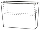 Vaso in Resina Tulli Schio Cassa Alta Essential Bianco Varie Misure