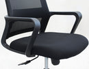Poltrona da Ufficio Mollie 60x58x111/121 h cm in Poliuretano Nero