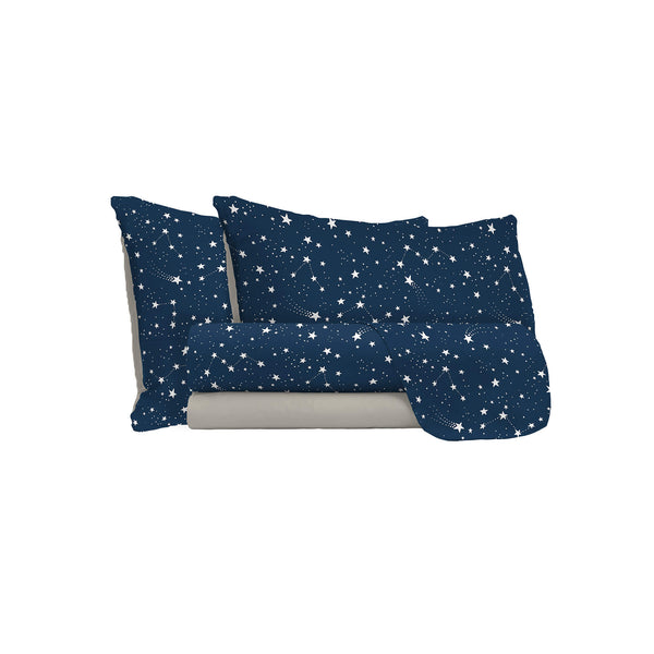 Set Lenzuola con Stampa Sopra Sotto e Federe Belle Varie Misure sconto