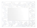 Specchio Bianco Butterfly 85x1x115 cm in Ferro e MDF Bianco