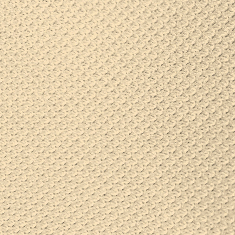 Set 2 Coprisedie Elasticizzati in Poliestere Panna