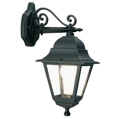 Lampada Applique Media in Basso Colore Nero da Esterno Linea Quadrata Sovil prezzo