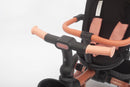 Passeggino Triciclo per Bambini 1-3 Anni Trico Luxury Gold 7 Modalità di Guida Rosa