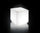 Pouf da Giardino Luminoso 50x50 cm in Resina Arkema Iris Light SL